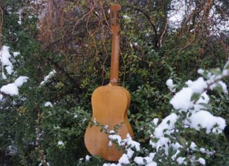 Gitara -owalny otwór rezonansowy